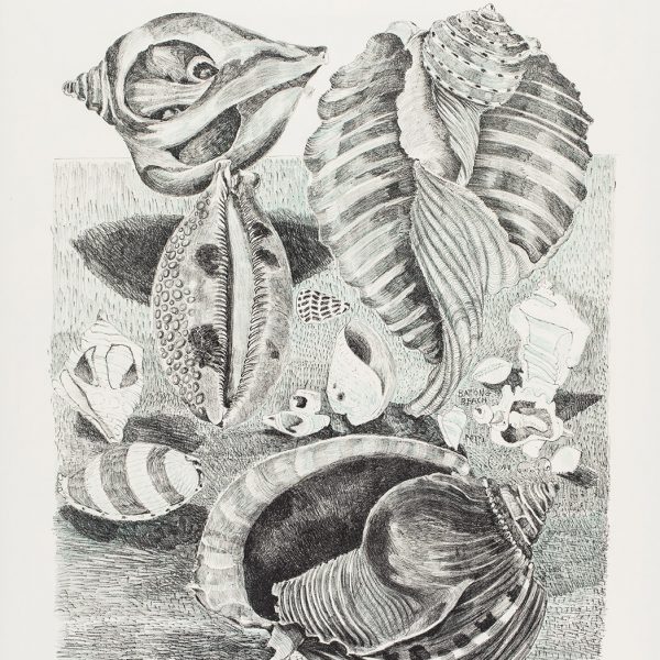 Gottfried von Stockhausen, "Baton Beach", Radierung, 1971