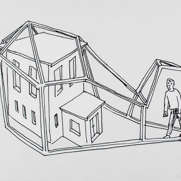 Holger Bunk, "Haus", Siebdruck auf Folie, 2006