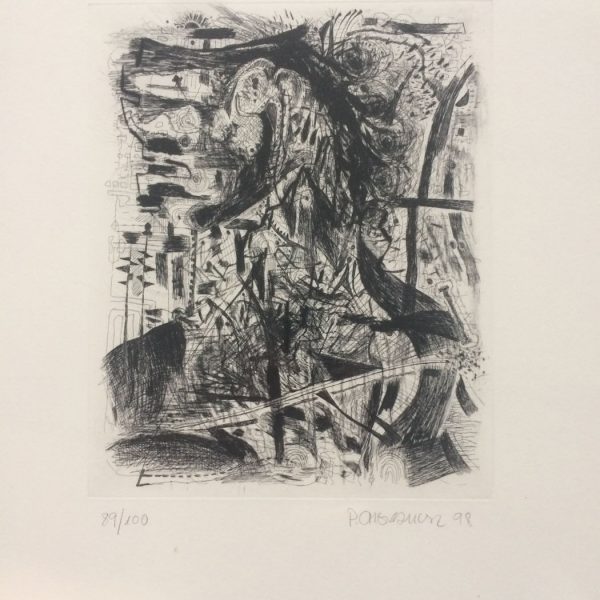 Peter Chevalier, o.T., Radierung, 1998